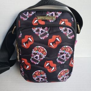 Betsey Johnson Halloween Skulls and Vampire Lips